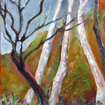 Dennis McNally, S.J. Billy Aspens painting