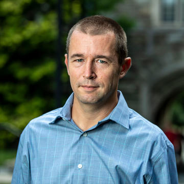 keith brown, professor of sociology, wearing a blue shirt
