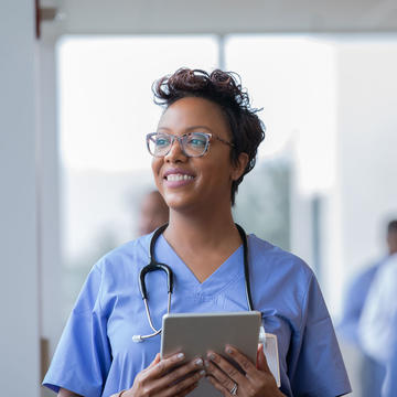 female healthcare worker