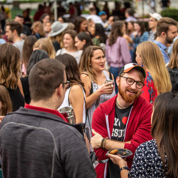Crowds gather on campus for hawkfest