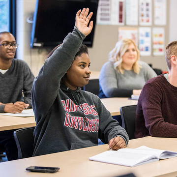 saint joseph's university students inside a classroom