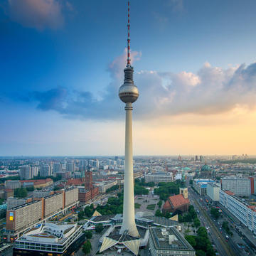Berliner Fernsehturm in Alexanderplatz, Berlin, Deutschland