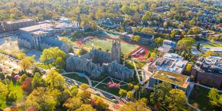 Aerial view of Saint Joseph's University.