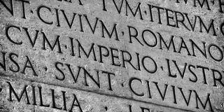 inscription of latin, ancient language