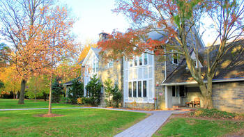 Exterior photo of Hogan Hall