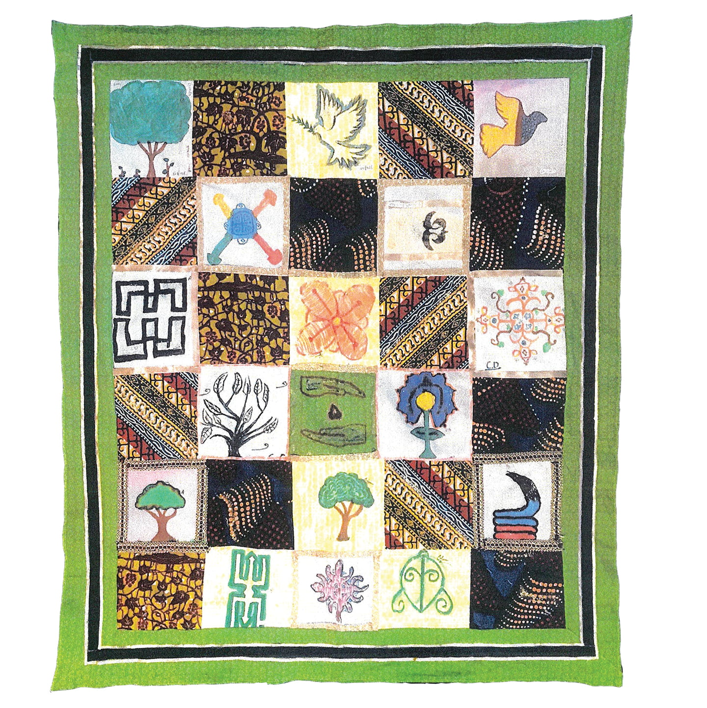 Community Quilt made by Gompers Elementary students