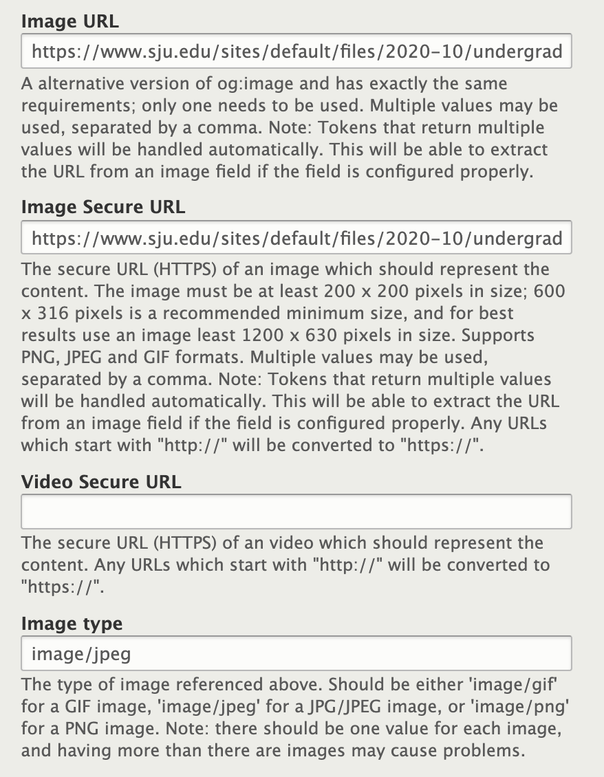 Screenshot of the field in Drupal that allows you to modify additional Open Graph image parameters