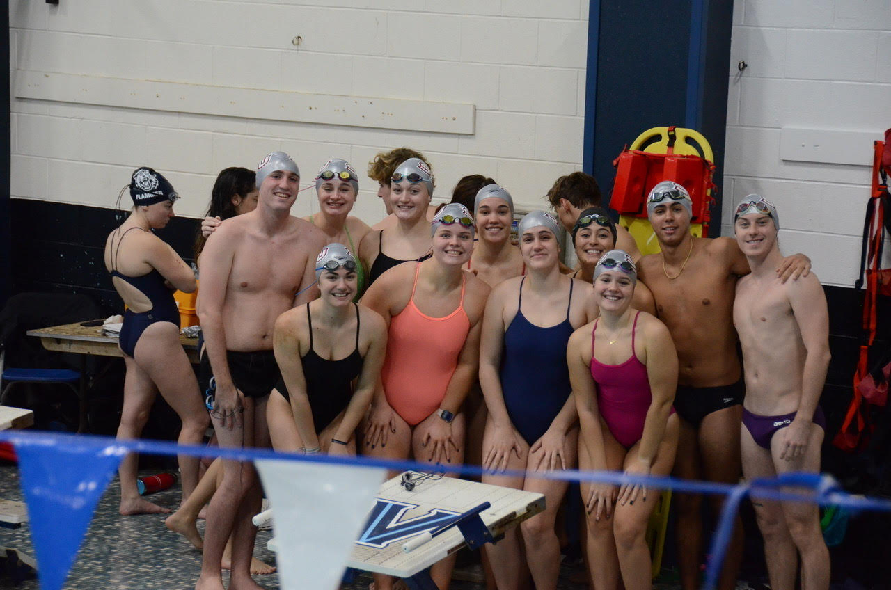 Swim club at meet