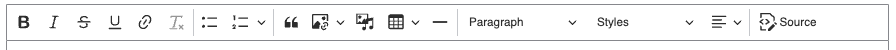 Drupal WYSIWYG ribbon screenshot