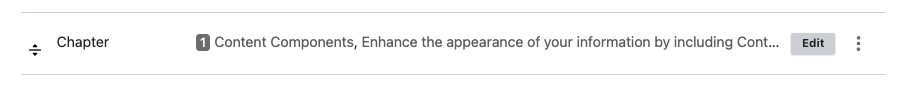 edit button for chapter Drupal screenshot