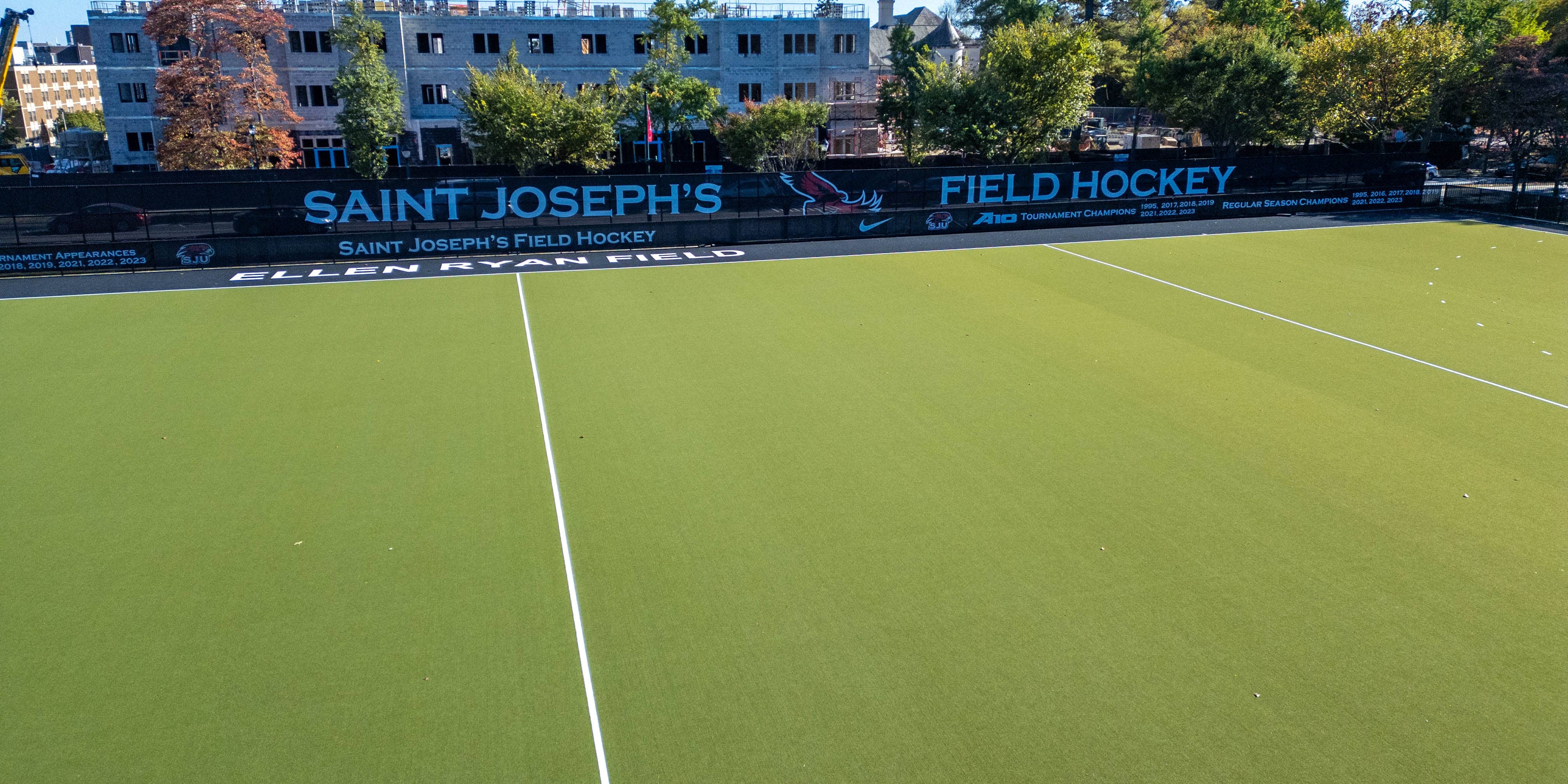 Close up of Saint Joseph's Ellen Ryan Field for Field Hockey