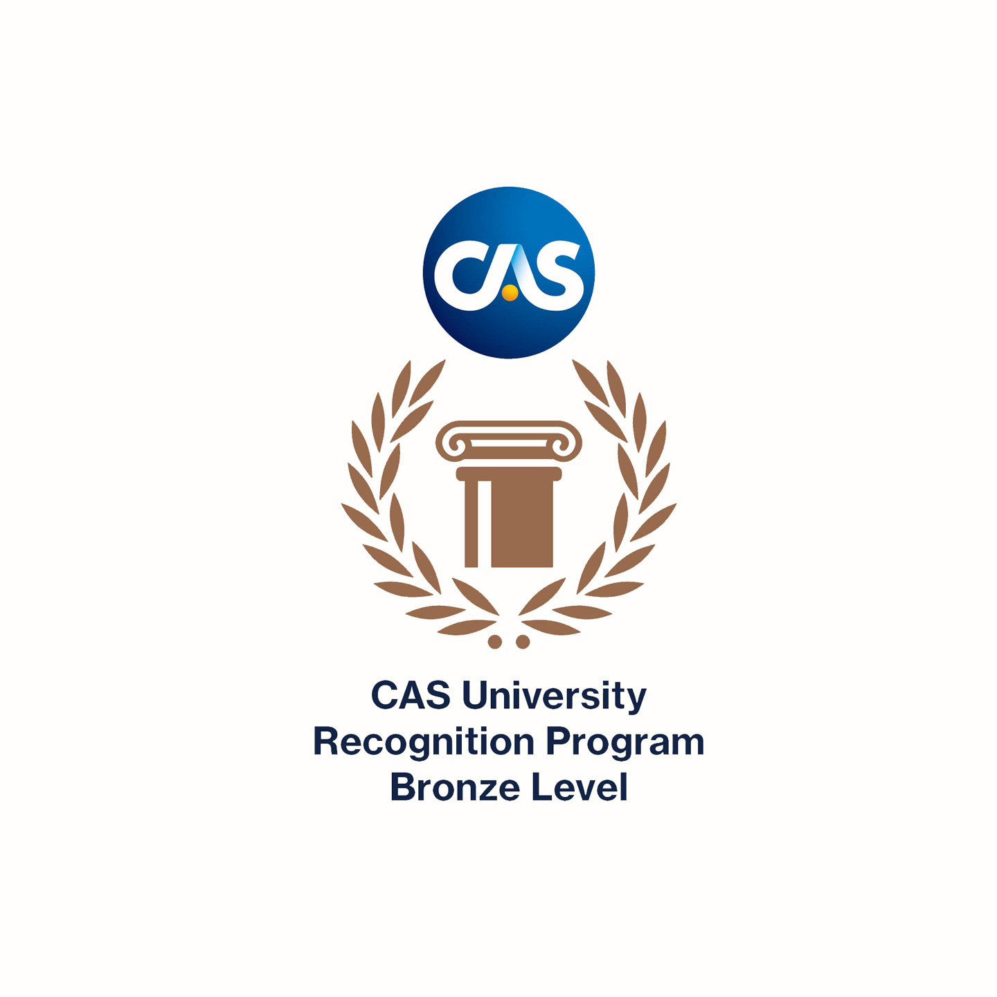 CAS University Recognition Program - Bronze Level Logo