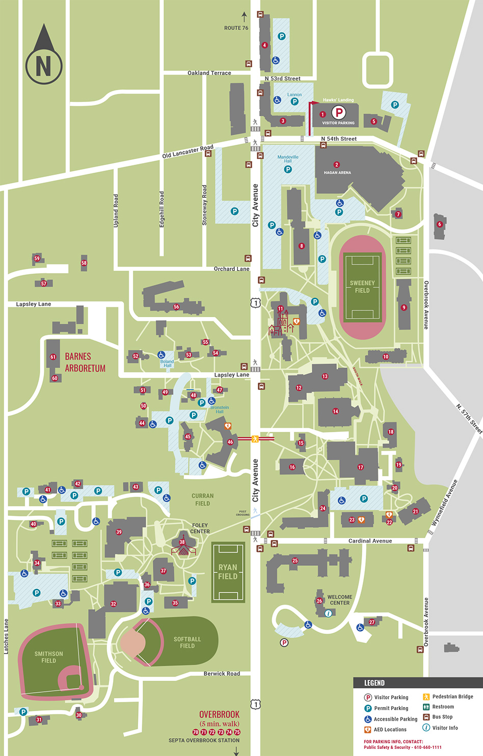 Hawk Hill Campus Map
