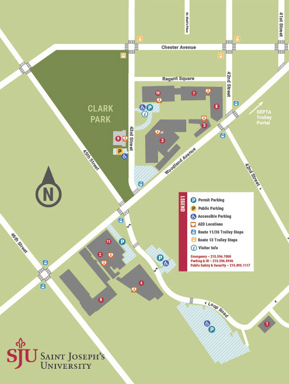 SJU University Campus Map