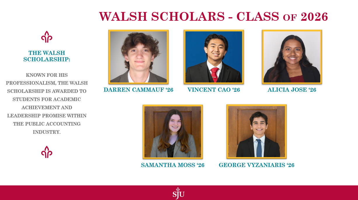 Walsh Scholars Class of 2026
