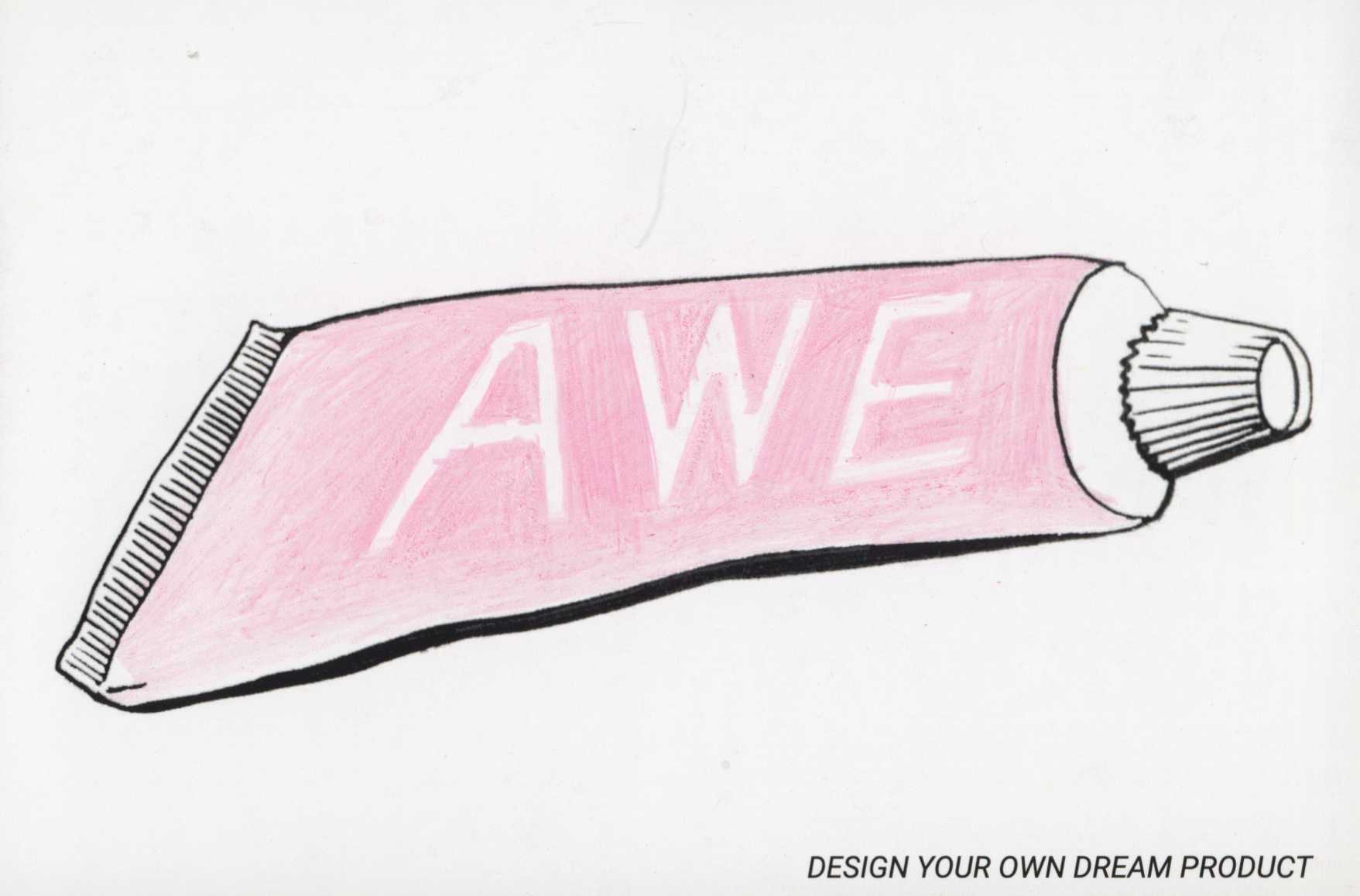 illustration of a tube of awe cream