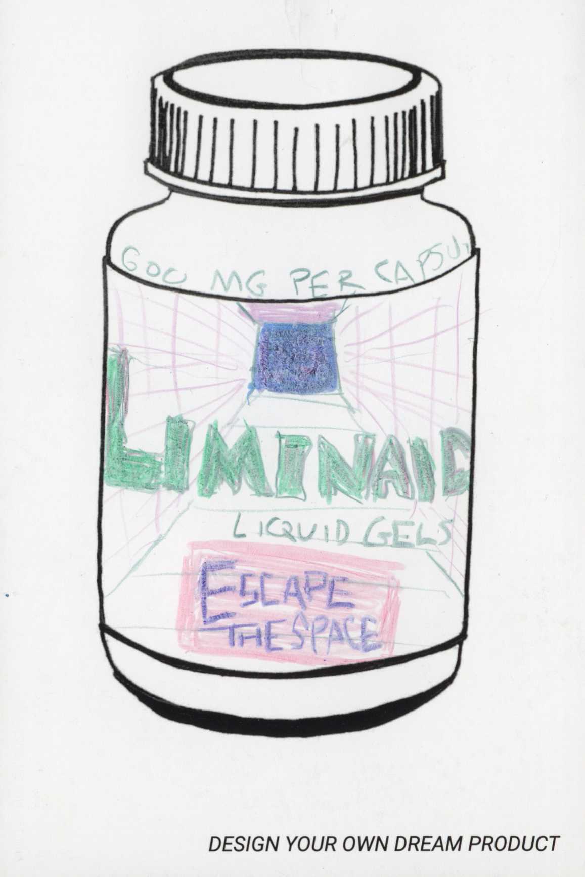 illustration of a bottle of Liminaid Liquid Gels