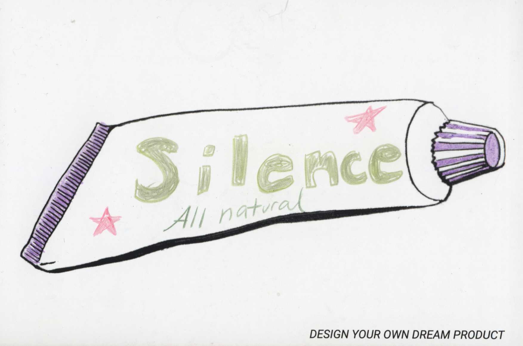 illustration of a tube of silence