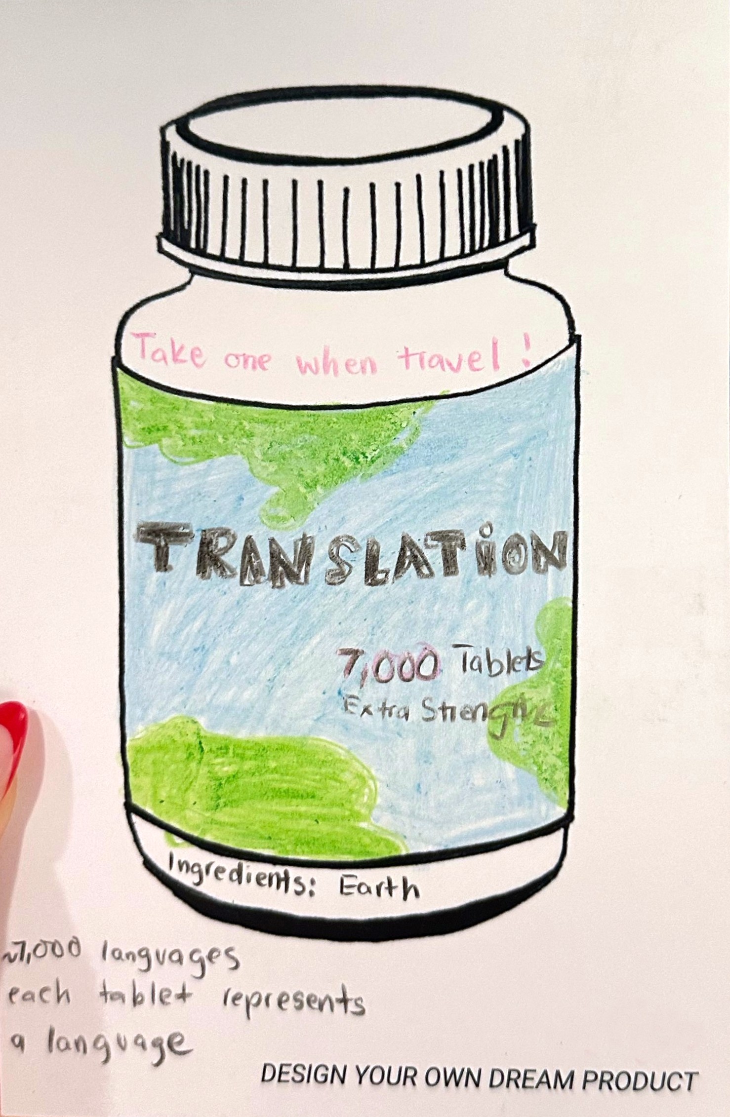 illustration of a bottle of Translation Tablets