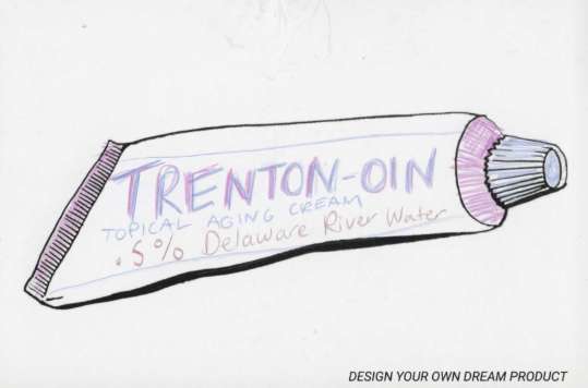 illustration of a tube of cream reading Trenton Oin