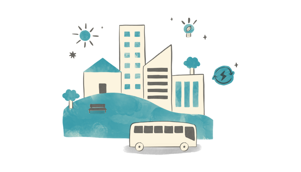 Graphic of a city