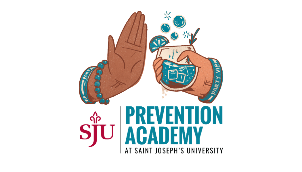 Prevention Academy Logo with person saying no to alcohol