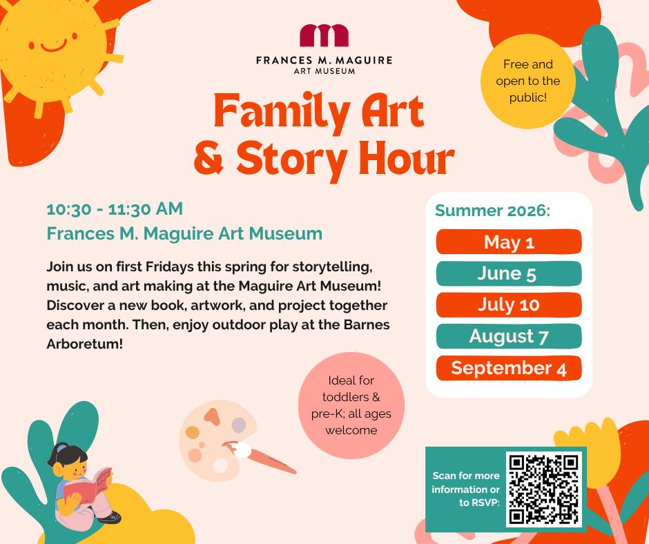 Summer 2026 schedule for Family Art & Story hour
