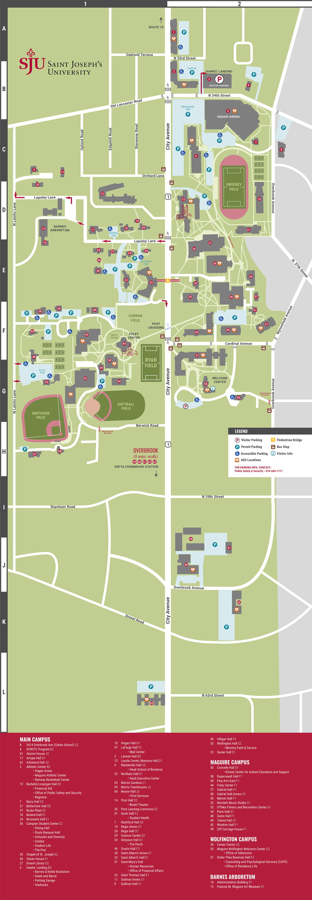 Hawk Hill Campus Map