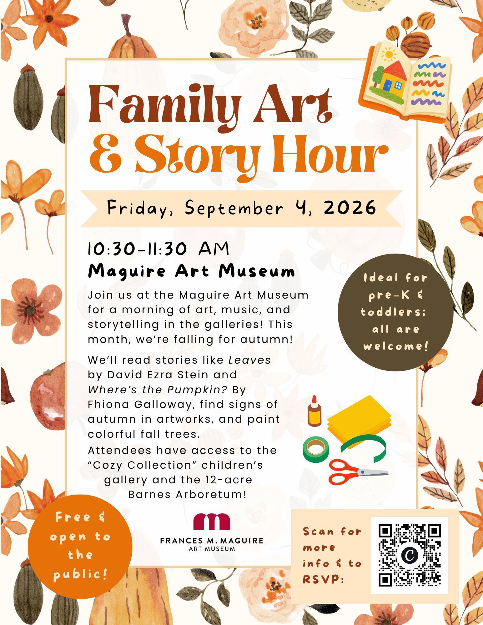 flyer for story hour september 2026