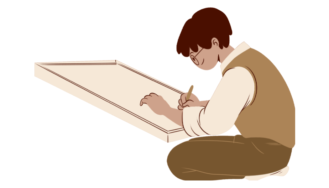 Boy drawing