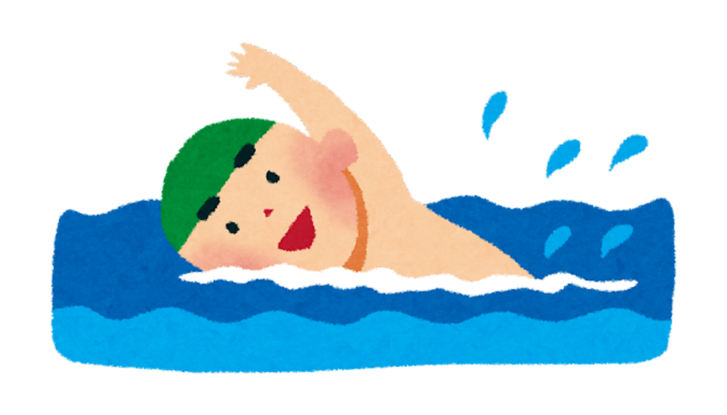 Child swimming