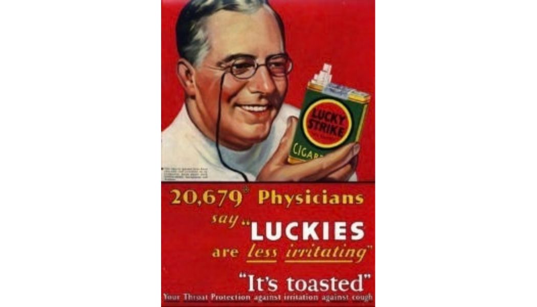 Cigarette ad