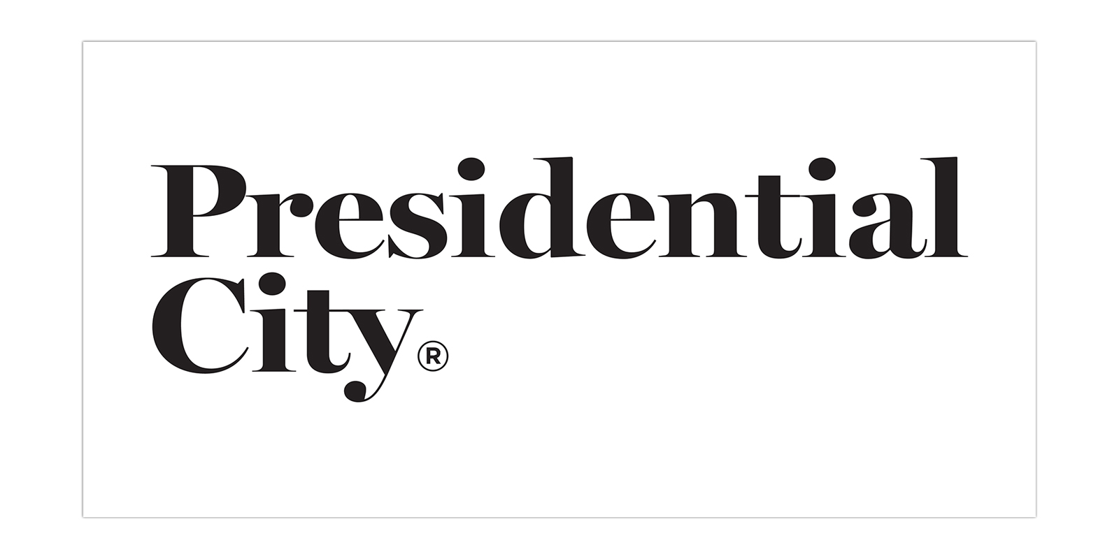 Presidential City Logo with that text