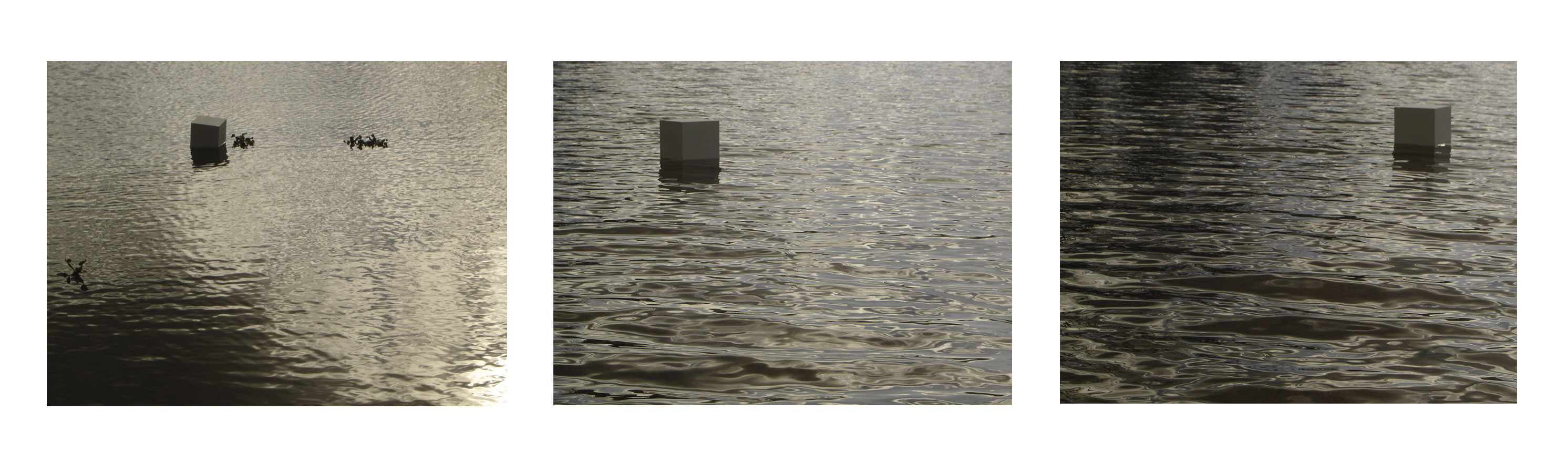 3 digital prints of water
