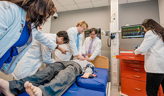 continuum of care simulation suite at saint joseph's university