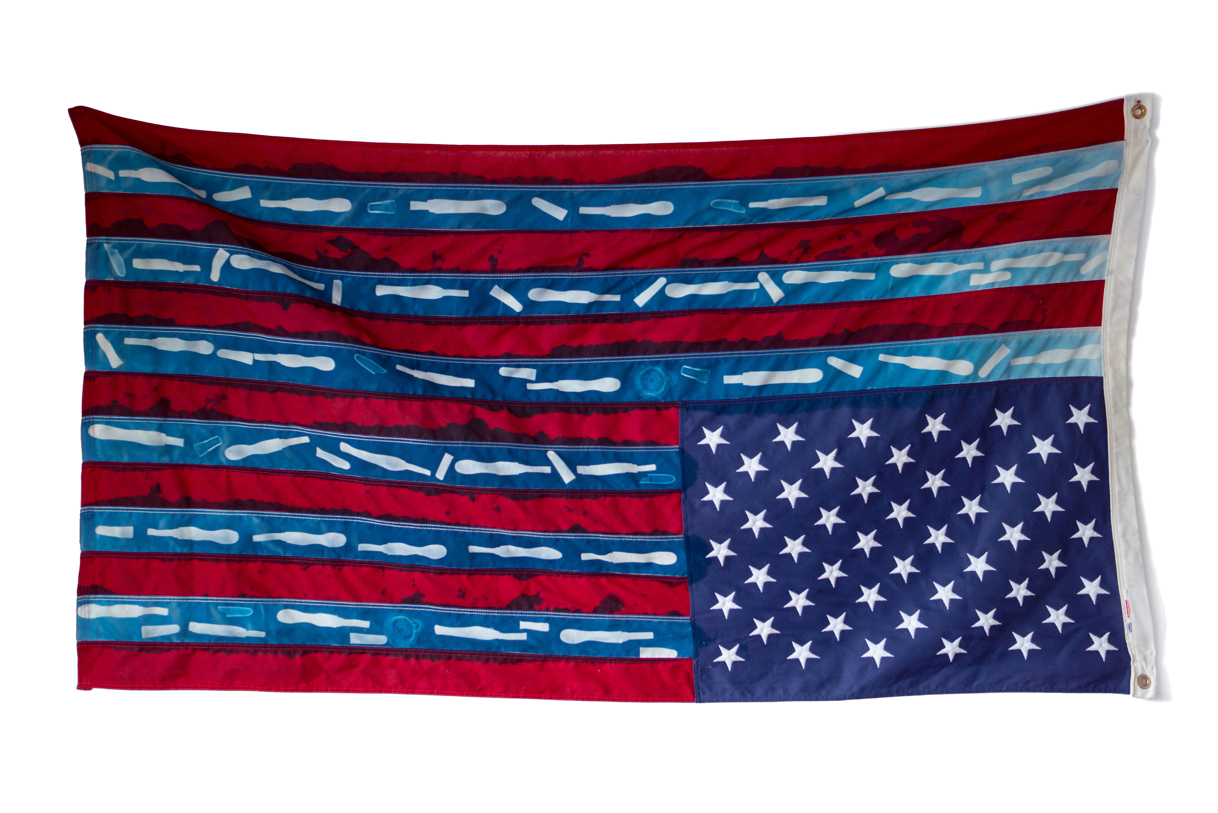 cyanotype flag