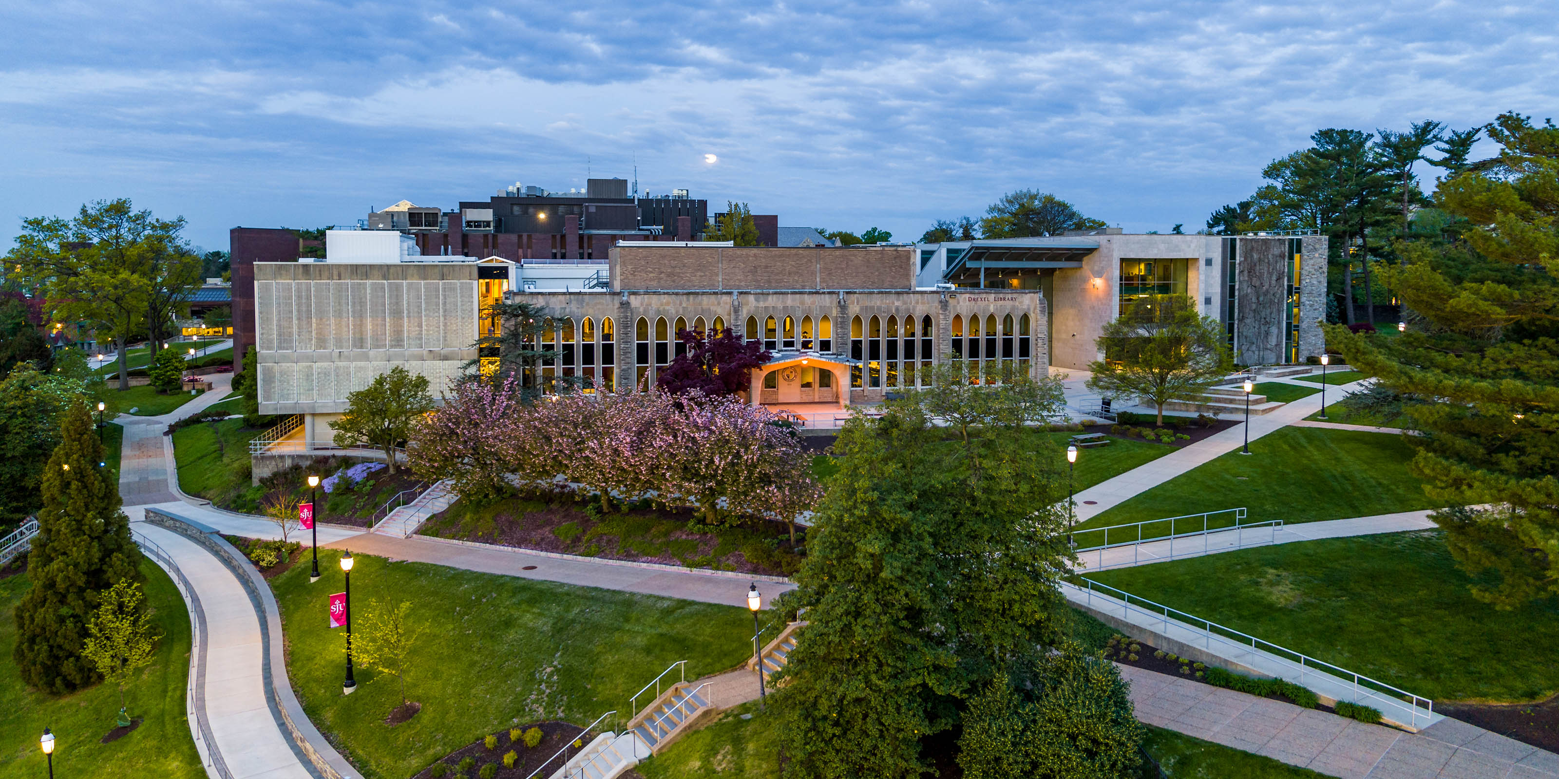 Aerial image of Saint Joseph's University