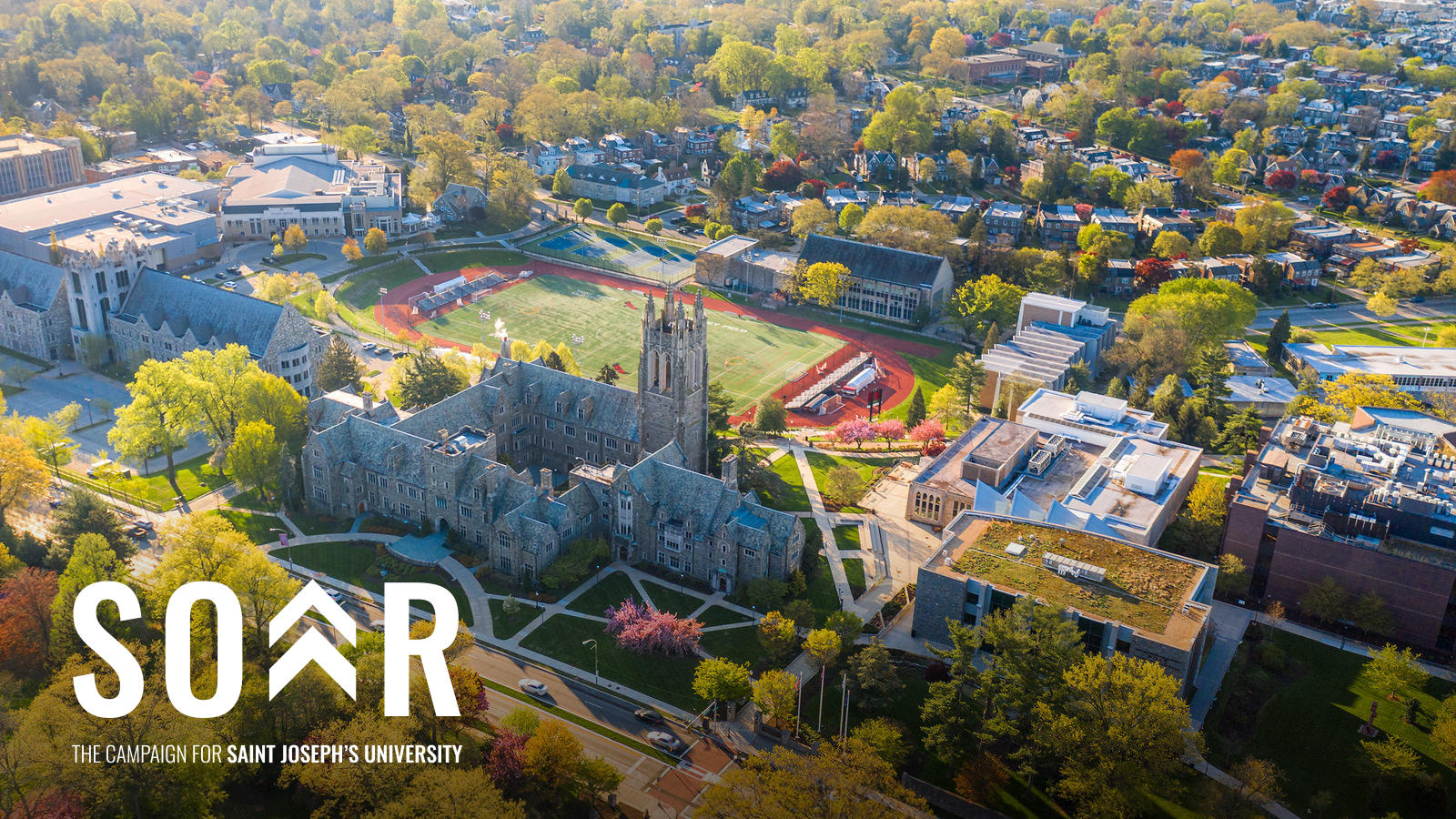Saint Joseph's University aerial photo