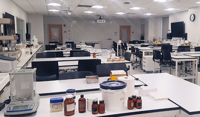 compounding laboratory at saint joseph's university's university city campus