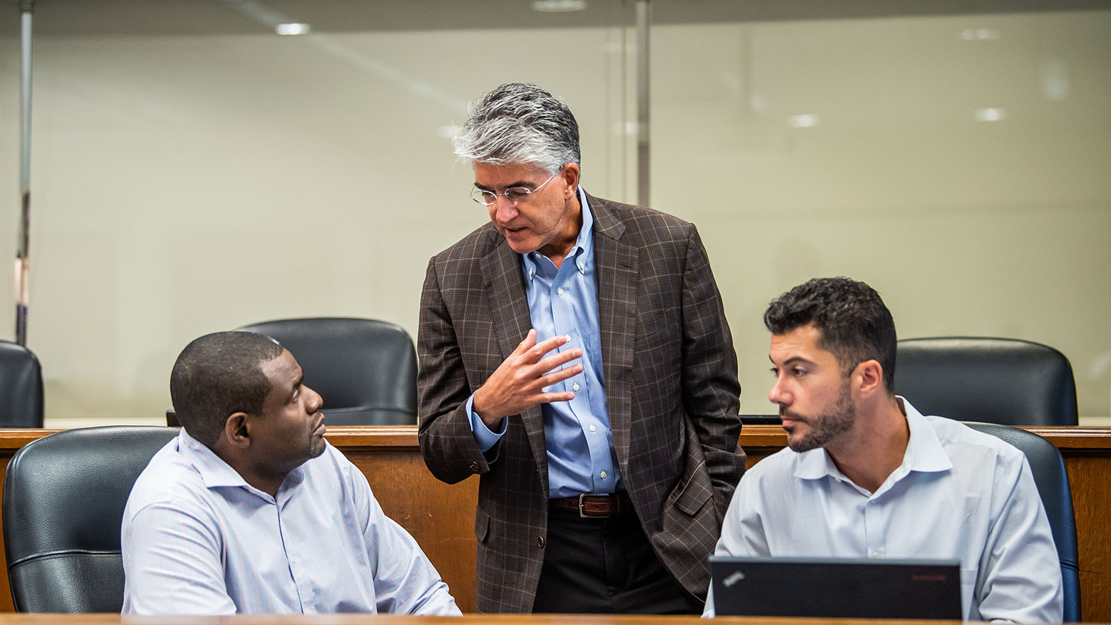 Saint Joseph's University graduate students talking