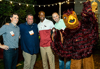 Alum of Saint Joseph's University at HawFest evening reunion