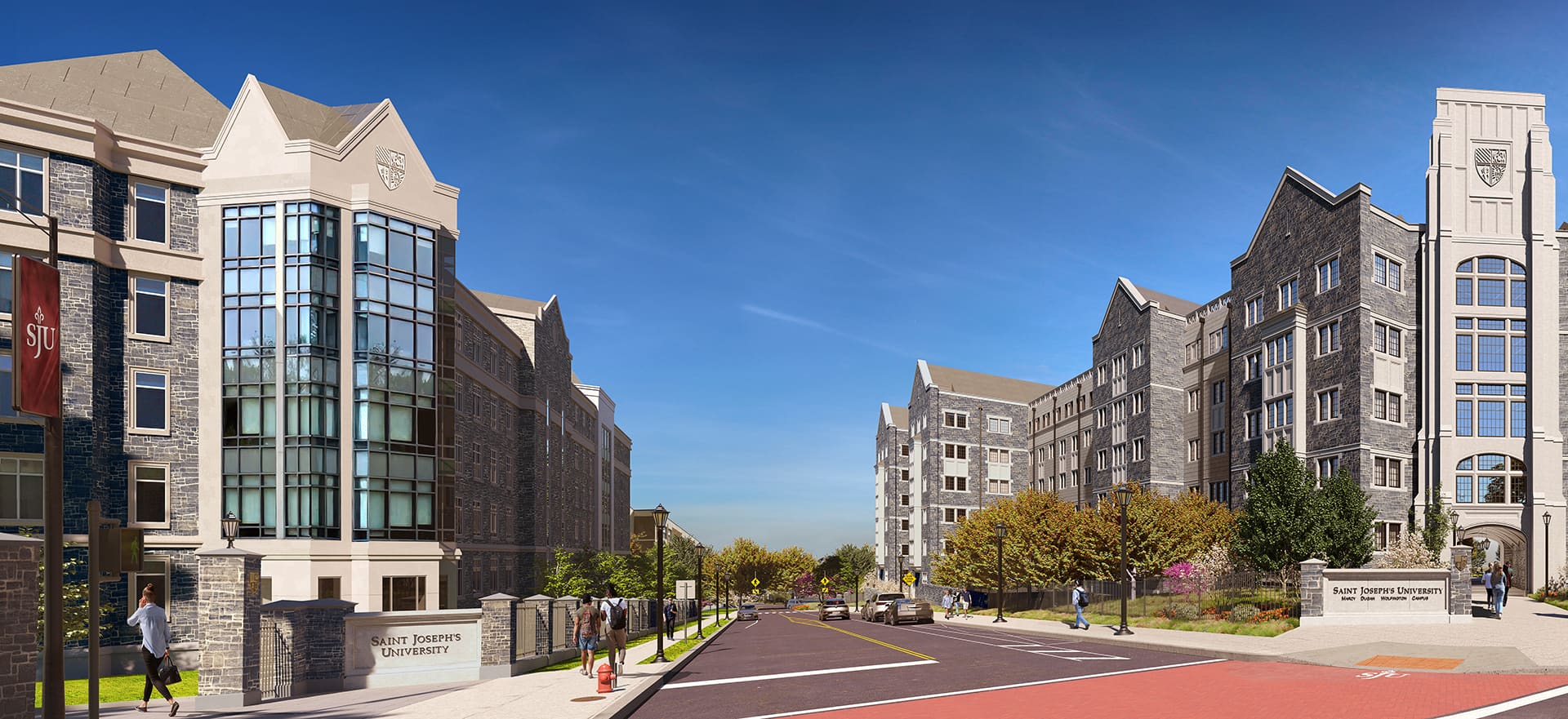 Rendering of Saint Joseph's University new residence hall