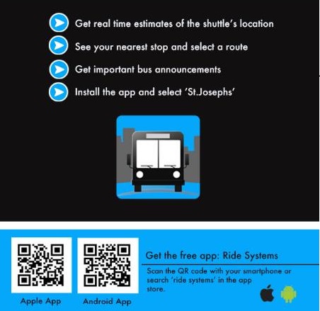 ride systems app for saint joseph's university