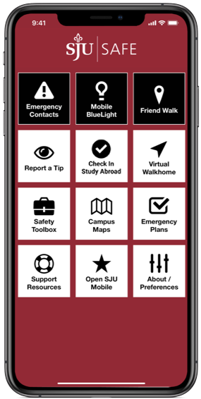 SJU Safe Mobile App