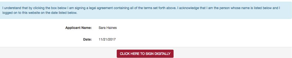 signature documents section of the sju study abroad app