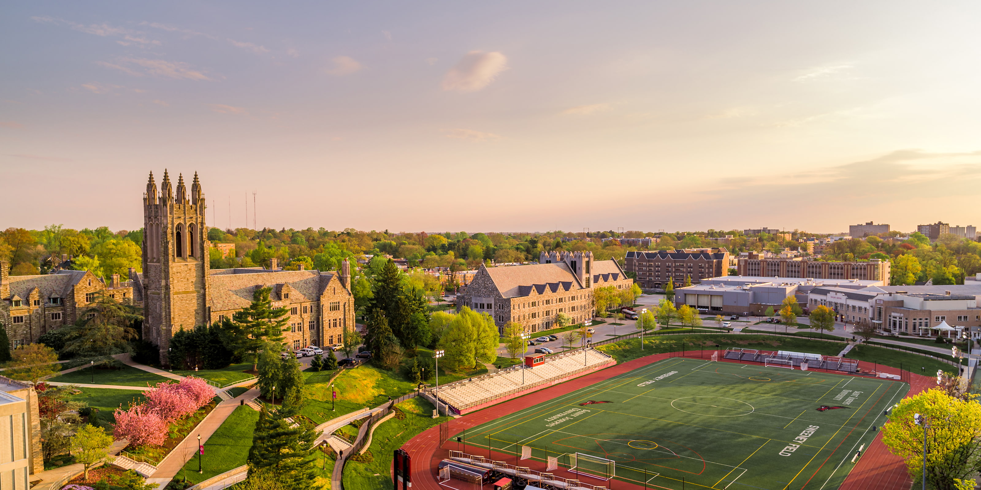 Aerial image of Saint Joseph's University
