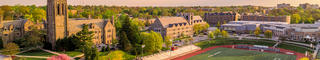Aerial view of Saint Joseph's University Campus.