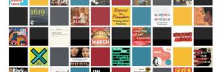 collage of diversity-related book titles