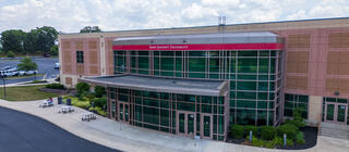 Brick and metal building