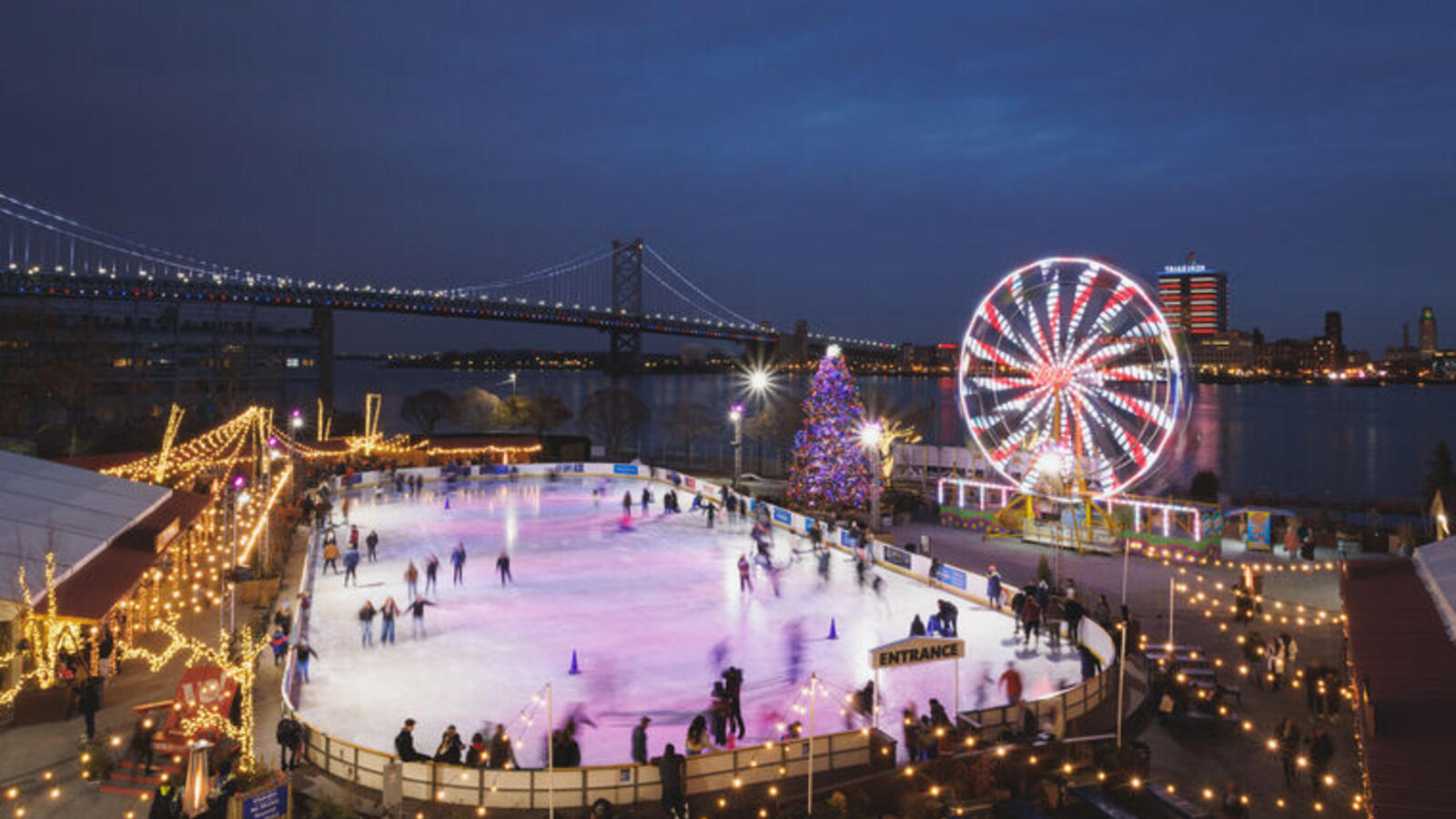 Ice skating rink in Philadelphia